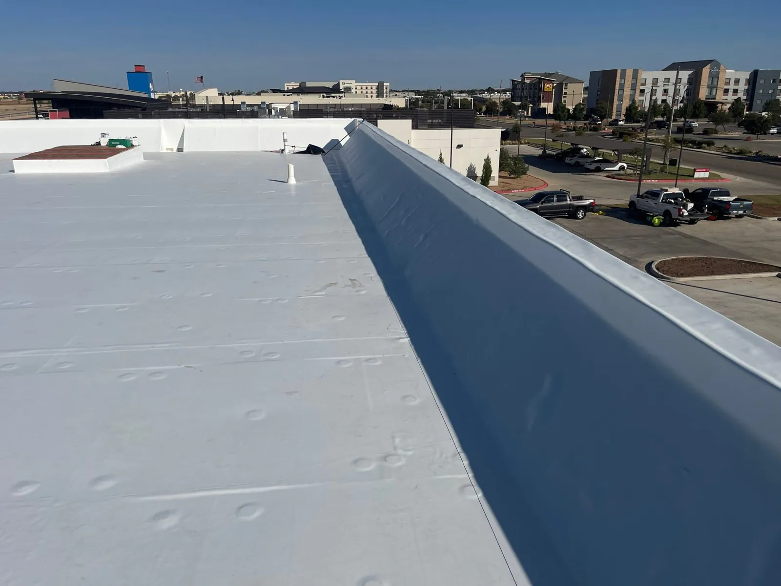 Finished roof field