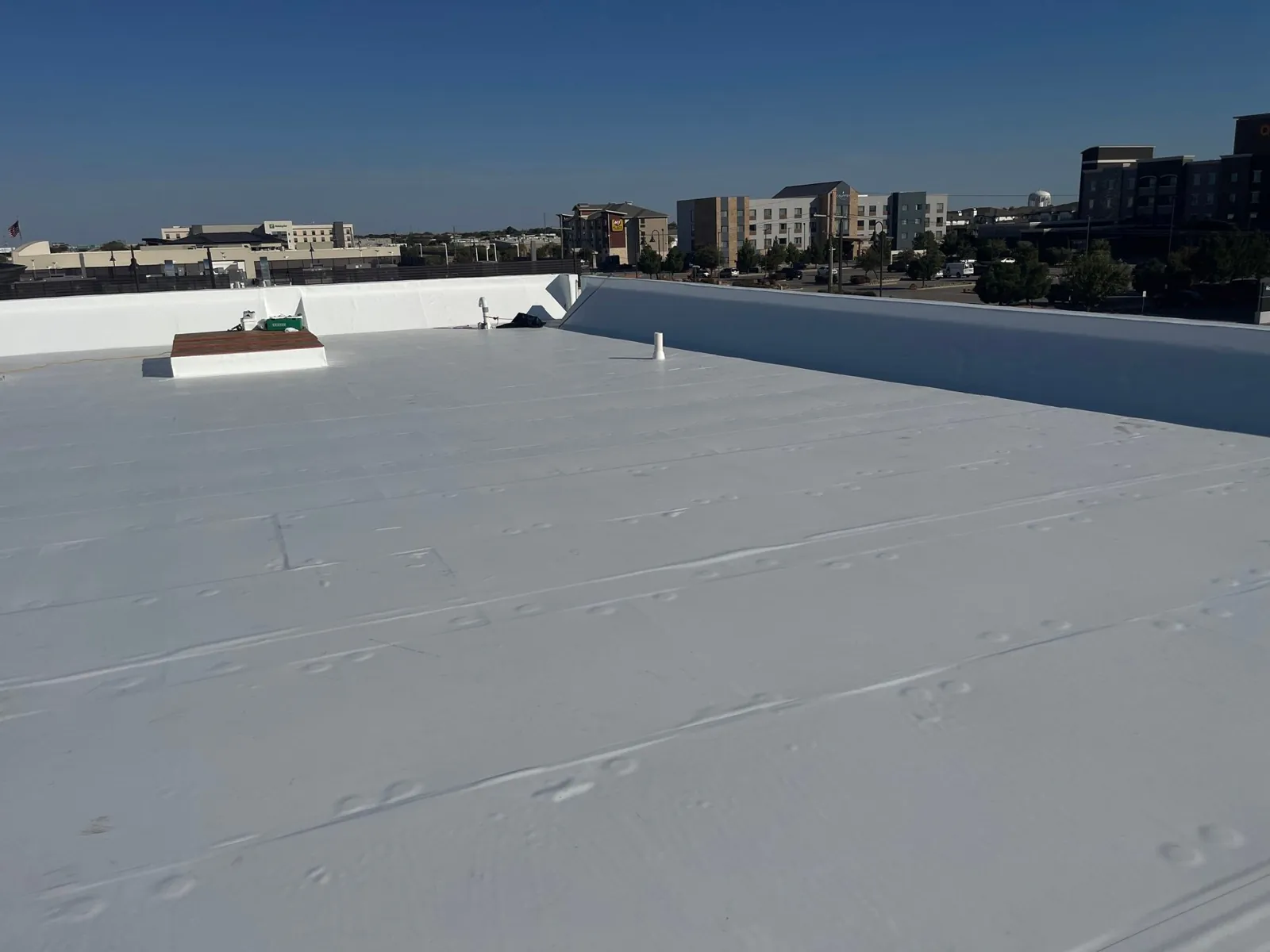Finished GAF TPO roof at Bombshells Lubbock