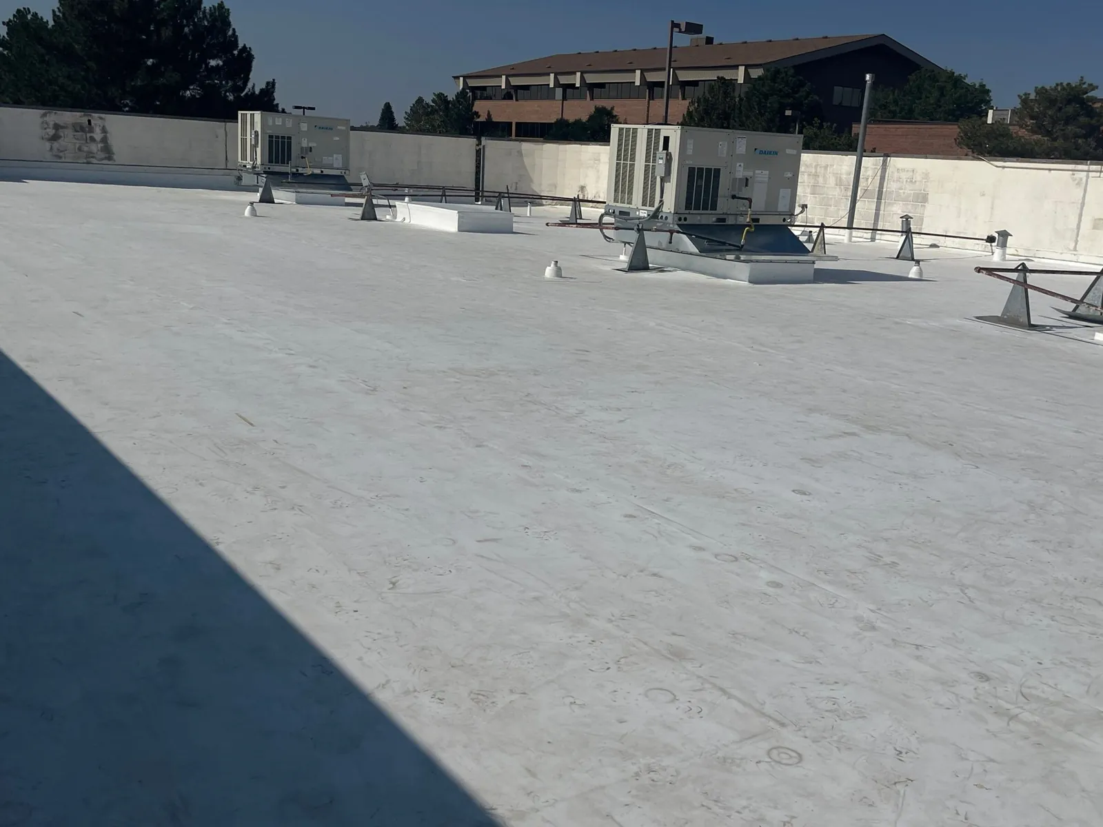 Completed GAF TPO roof on the Galena Street retail center