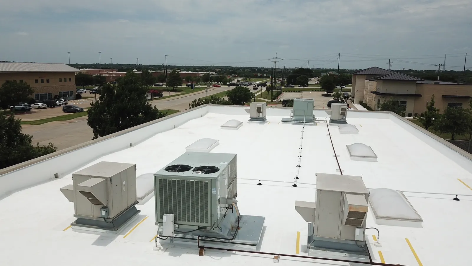 Completed TPO commercial roof