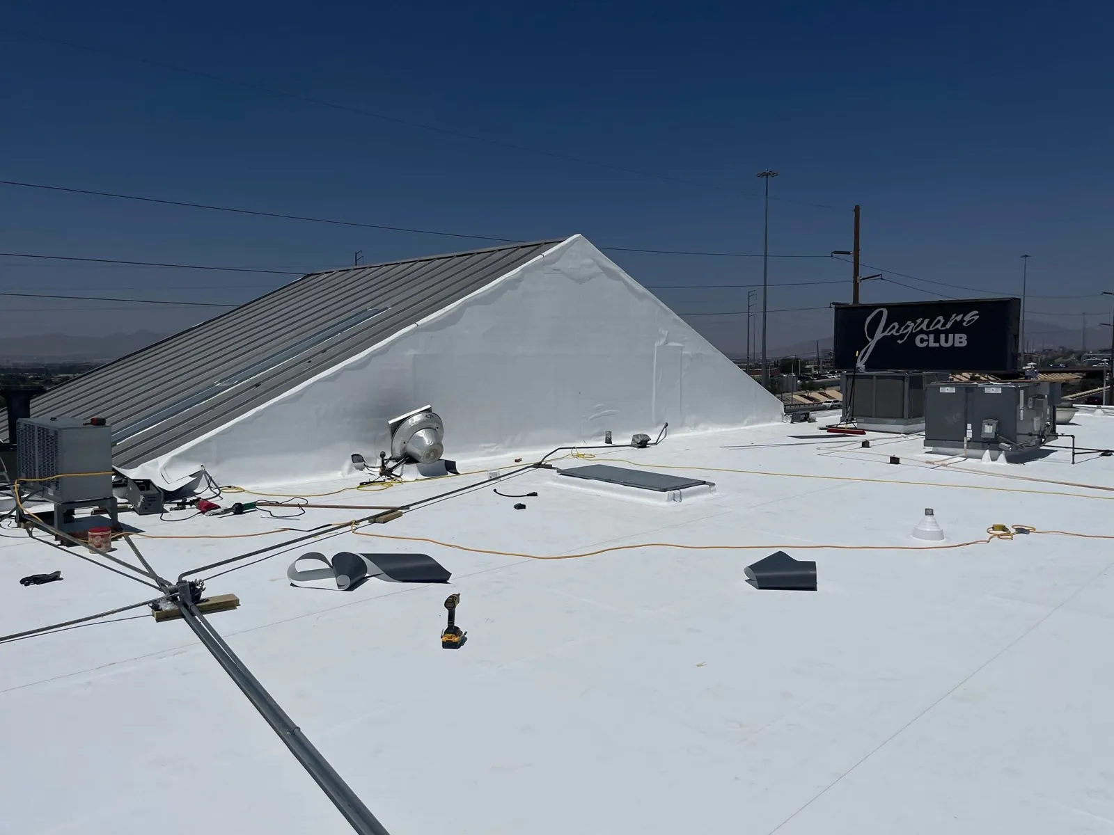 Finished roof field