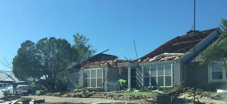 Dallas Tornado Damage